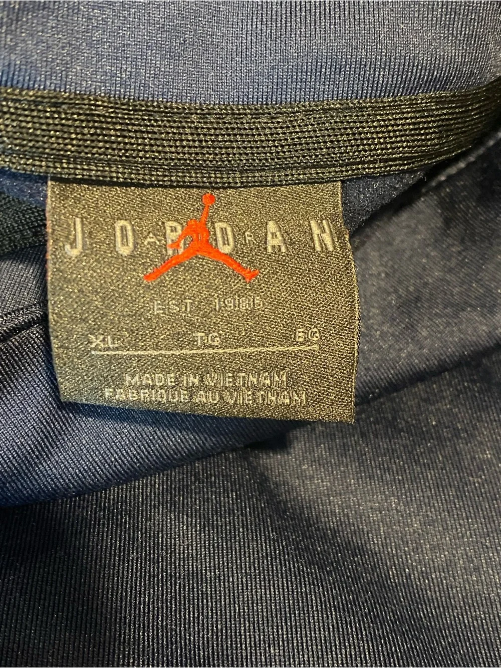 Jordan Navy Blue Michigan National Champions Quarter-Zip Jacket